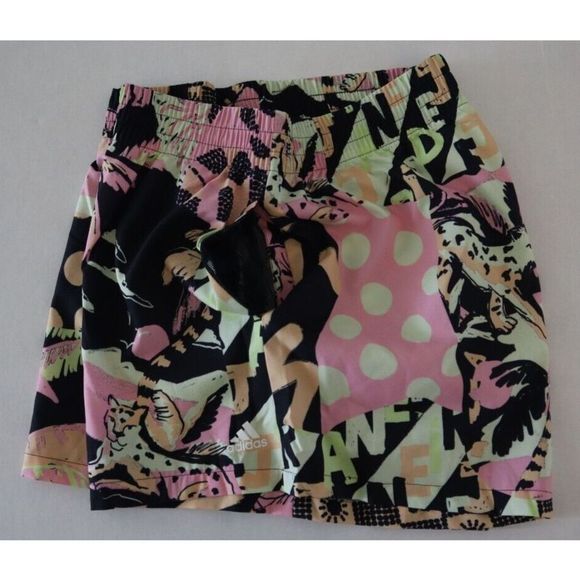 adidas HC1826 Women's Sz XL Black Farm Rio All Over Print Woven Shorts - Picture 6 of 10